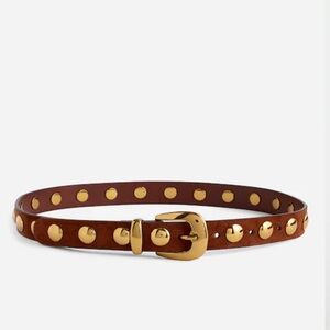 Madewell Brown Studded Western Belt